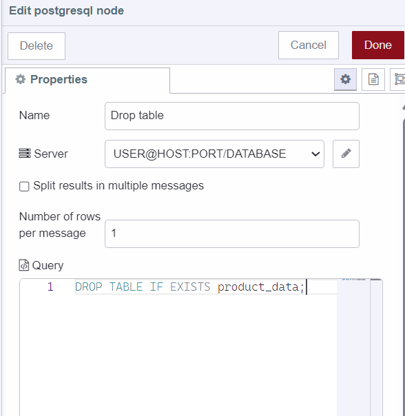 Droping product_data from the database "Droping product_data from the database"