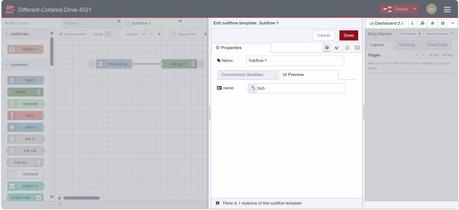 Image showing ui preview tab in the subflow edit dialog Image showing ui preview tab in the subflow edit dialog